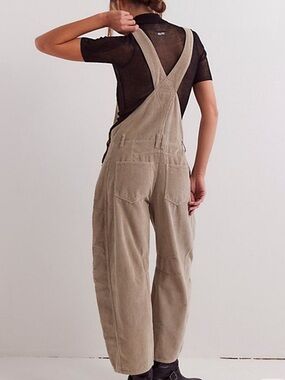 Free People Corduroy Good Luck Overalls